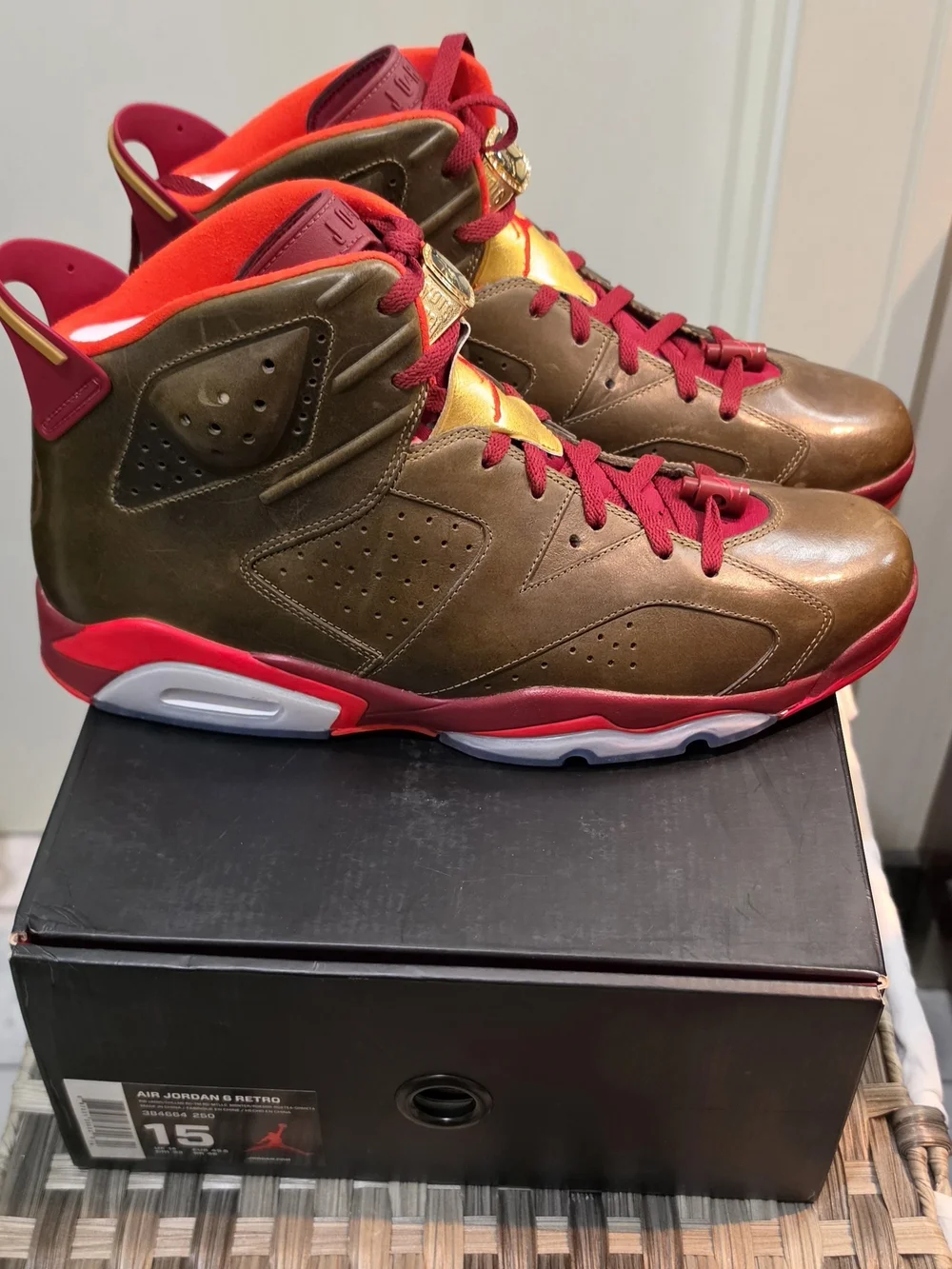 Nike Air Jordan 6 Retro Cigars Men's Size 15
